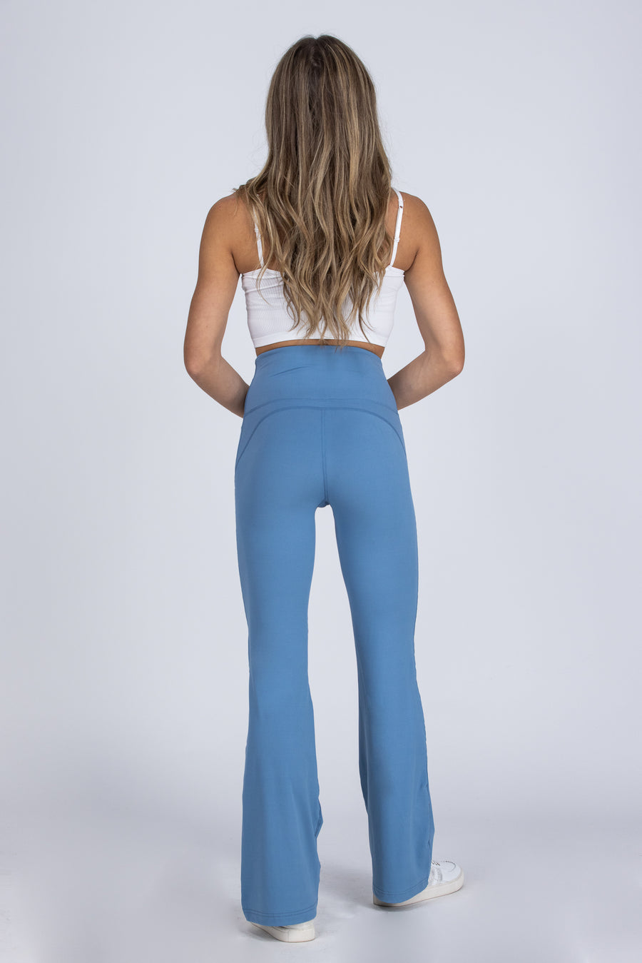 Living Easy Women's High Rise Bell Bottom Yoga Pants