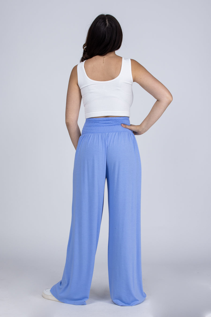 Cover Me In Sunshine Women's Smocked Wide Leg Pants