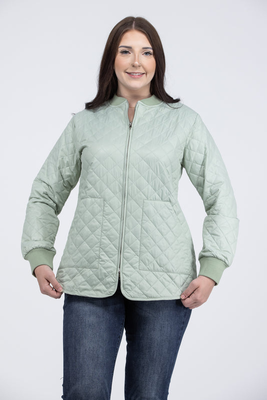 Aspire to Inspire Women's Quilted Bomber Jacket
