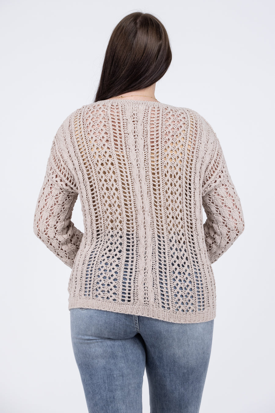 Didn't Know I Knitted You Women's Open Knit Sweater *Final Sale*