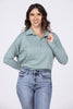 All I Have To Give Women's Garment Washed Long Sleeve Top *Final Sale*