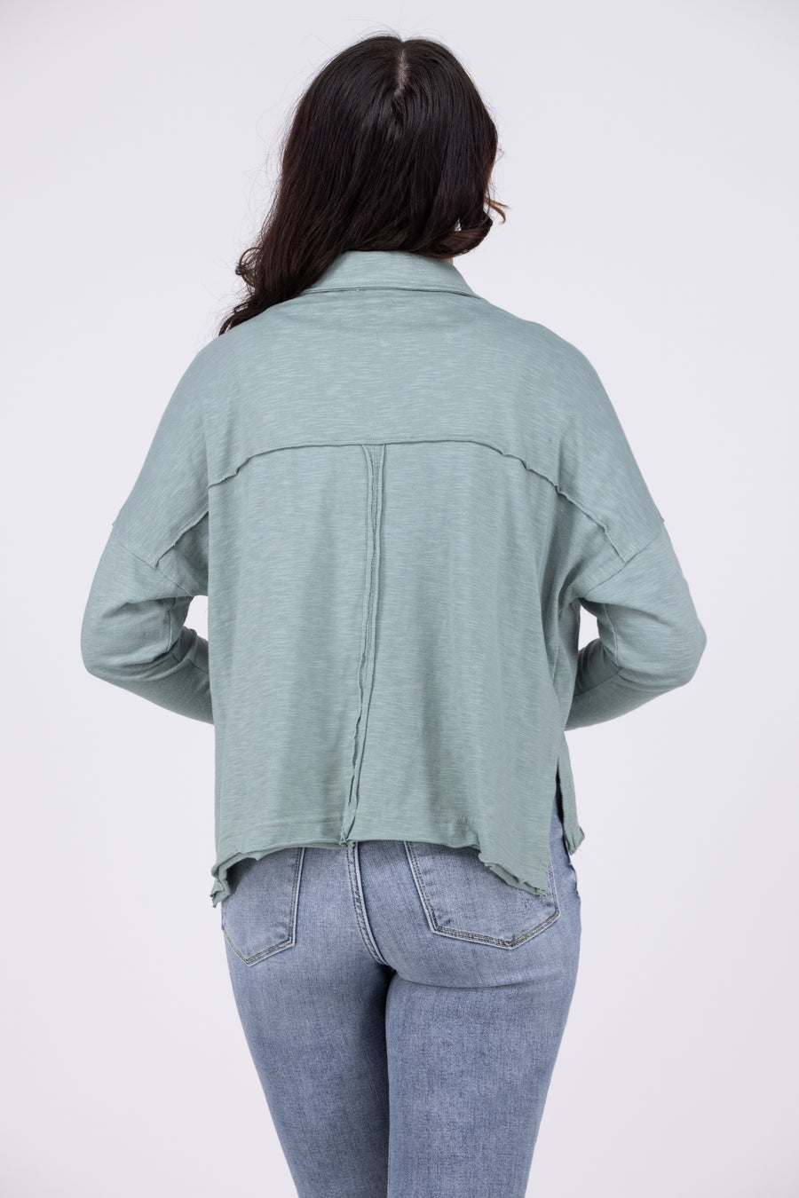 All I Have To Give Women's Garment Washed Long Sleeve Top *Final Sale*