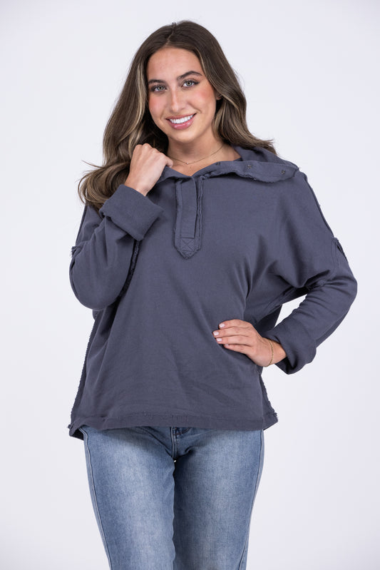 Just Go With It Women's Long Sleeve Pullover *Final Sale*