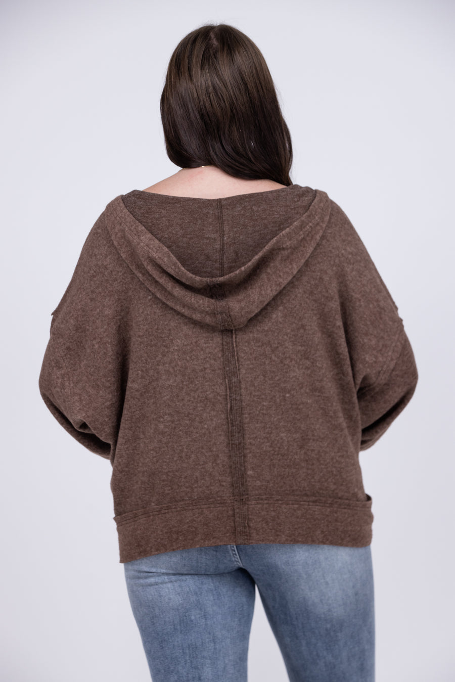 New Experiences Women's Raw Edge Hoodie