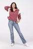 A Fall Walk Women's Collared Long Sleeve Top