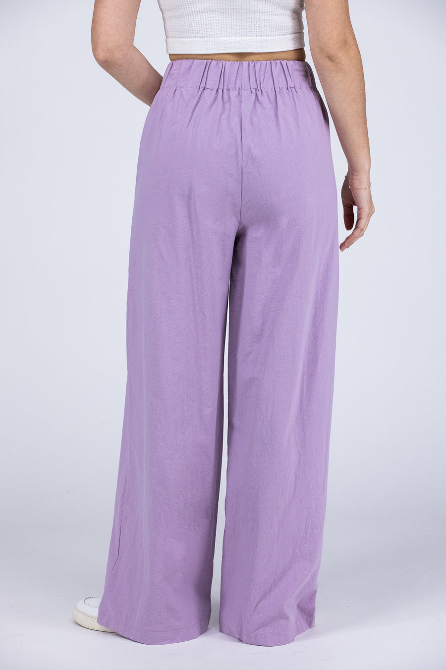 Front Pocket Women's Woven Cotton Pants