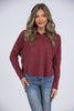 Casual Friday Women's Textured Long Sleeve Top * Final Sale*