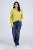 Margaritas and Bonfires Women's Quarter Button Ribbed Long Sleeve Top * Final Sale*