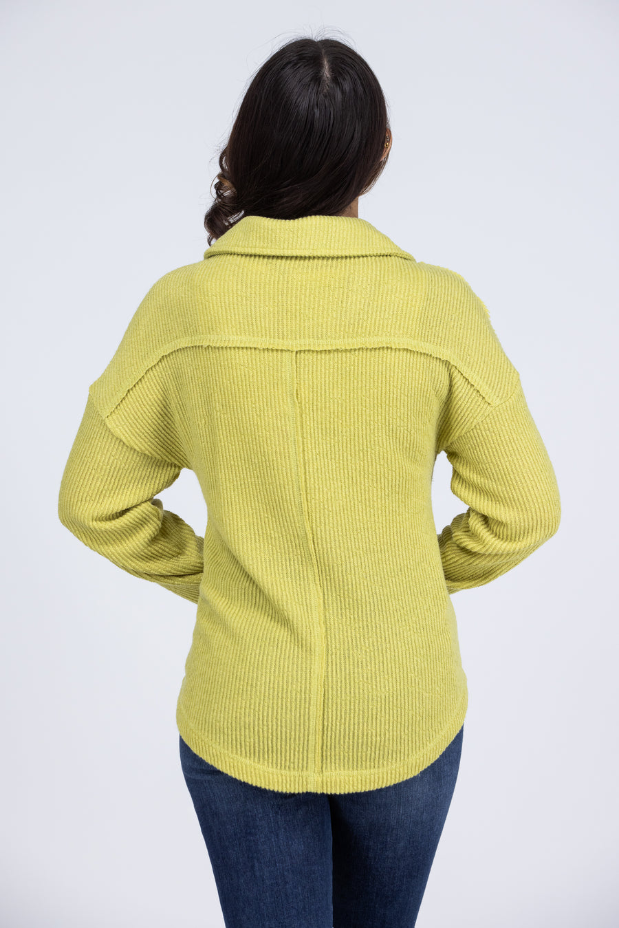 Margaritas and Bonfires Women's Quarter Button Ribbed Long Sleeve Top * Final Sale*