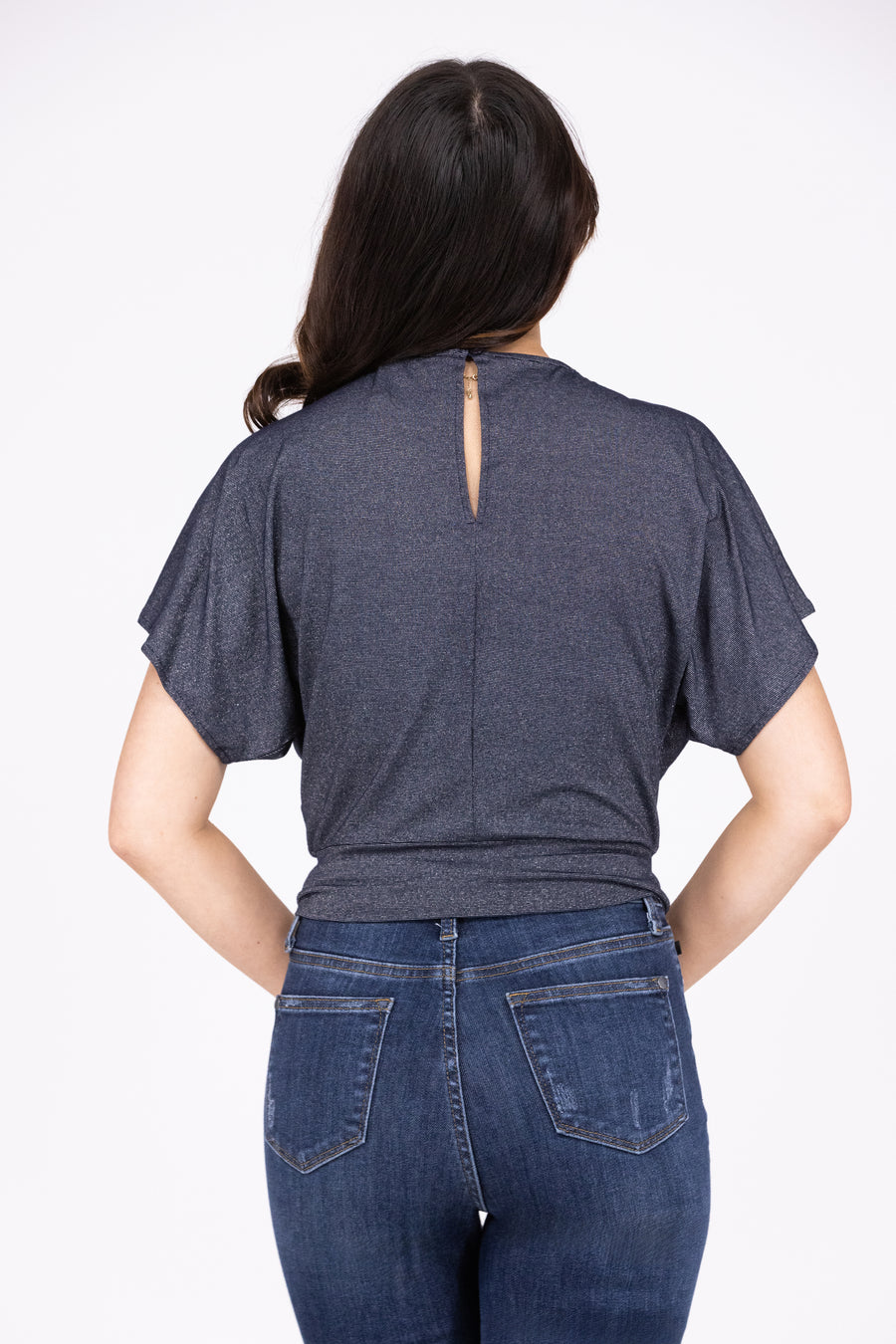 Galaxy Shimmer Women's Short Sleeve Crop Top * Final Sale*