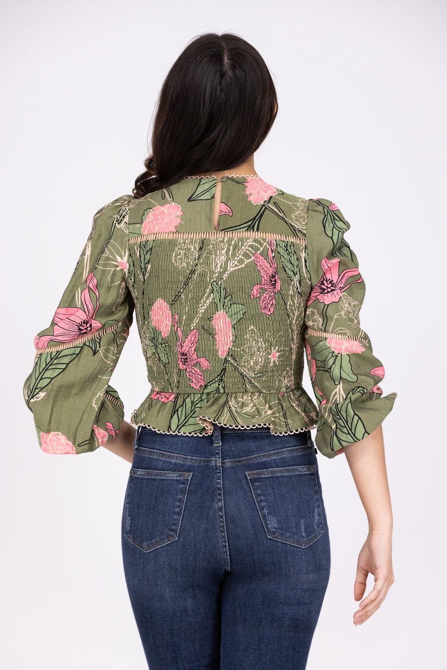 In My Dreams Women's Floral Long Sleeve Top * Final Sale*