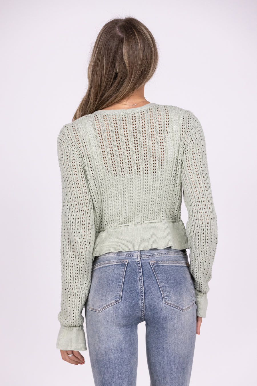 This Thing Called Love Women's Crochet Cinch Waist Cardigan *Final Sale*