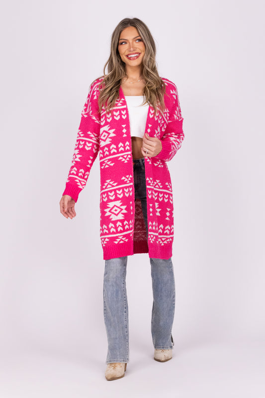 Quick Decisions Women's Bright Long Sleeve Cardigan