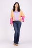 Rad Times Women's Color-Blocked Hi-Lo Long Sleeve Top