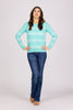 Fun and Fresh Style Women's Textured Striped Boatneck Pullover Sweater