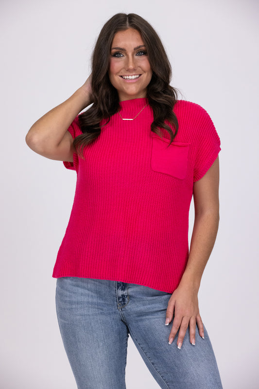 Perfectly Effortless Women's Short Sleeve Sweater