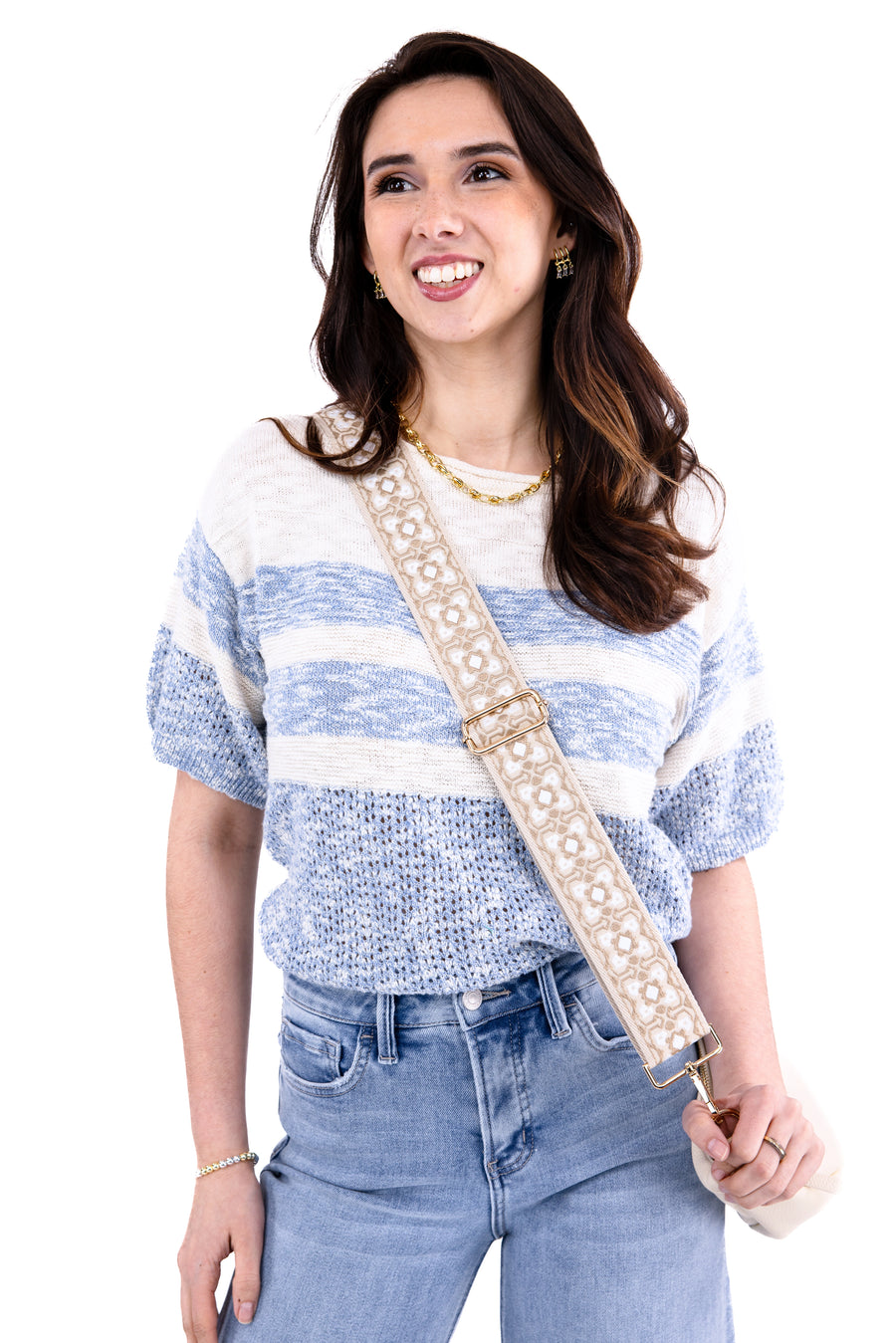 Women's Color Block Short Sleeve Top