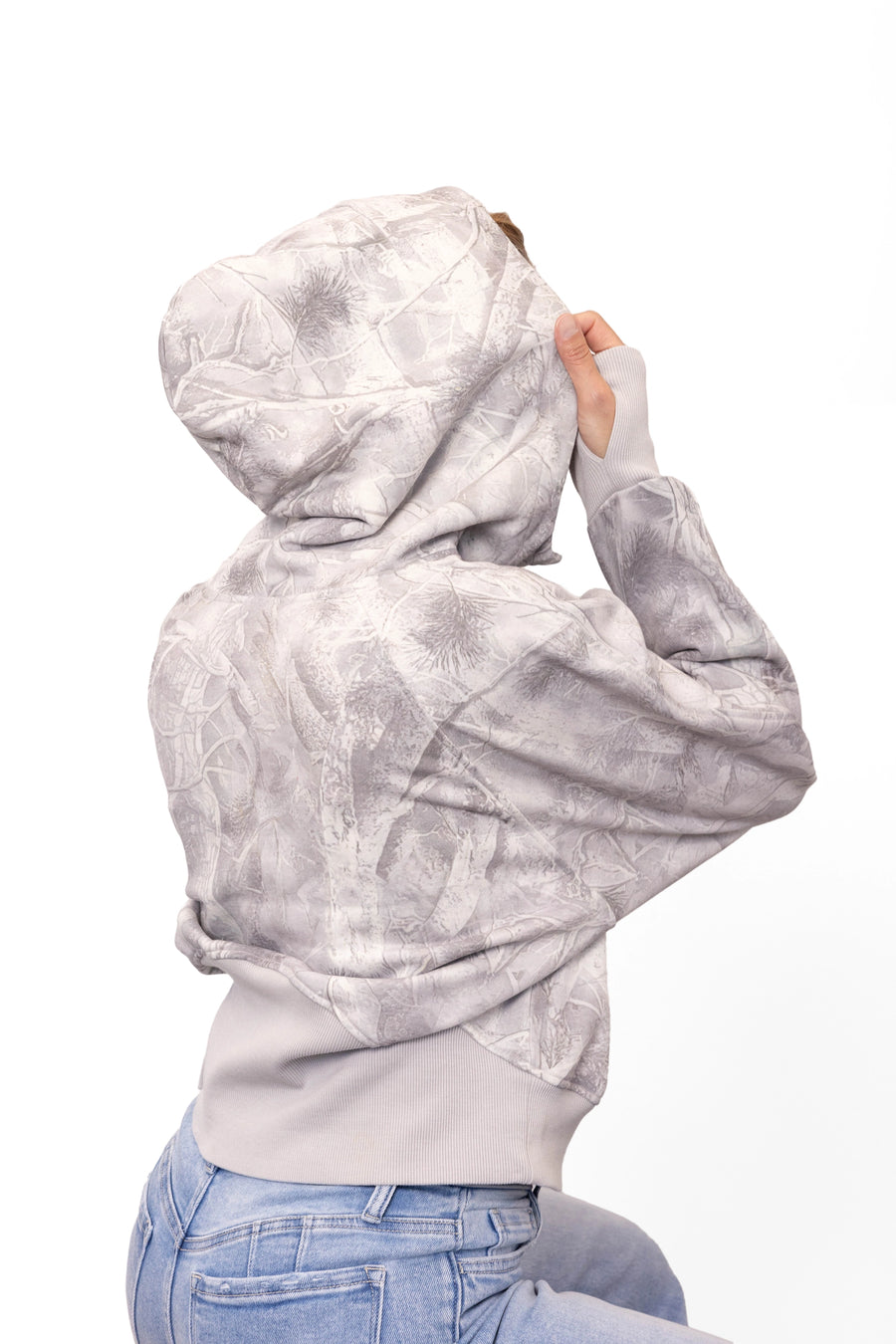 ALB Custom Women's Camo Print Quarter Zip Hoodie