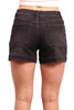 The Lexie by Ava Lane Mid-Rise Black Denim Shorts