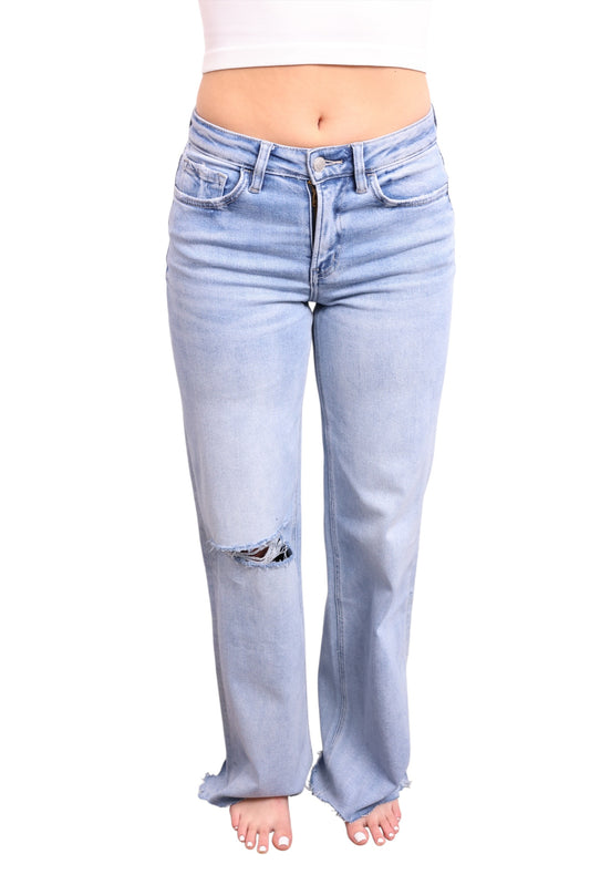 High-Rise Wide Leg Denim