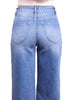 High-Rise Tummy Control Wide Hem Wide Leg Jeans
