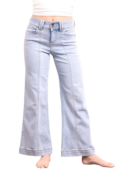 The Joan Super High-Rise Tummy Control Wide Leg Jeans