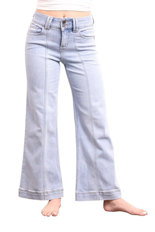 The Joan Super High-Rise Tummy Control Wide Leg Jeans