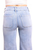 The Annie High-Rise Tummy Control Cropped Raw Hem Wide Leg Jeans