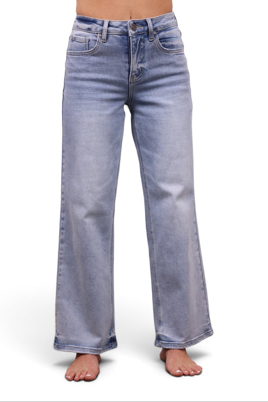 The Becky Mid-Rise Tummy Control Straight Leg Jeans