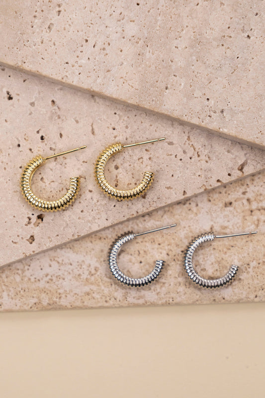 B.b Lila Simple Staple Hoop Earrings