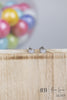 B.b. Lila Tiny Hoop Stud Earrings