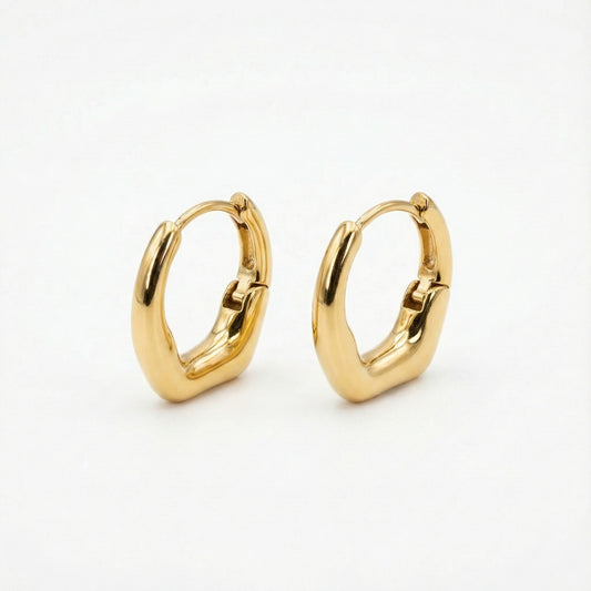 Sculpted Huggie Earrings
