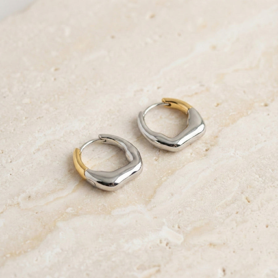 Sculpted Huggie Earrings