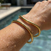Double-Row Cuff Bracelet in Gold