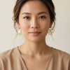 Floral Statement Earrings in Gold
