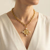 Coin Pendant Necklace in Gold