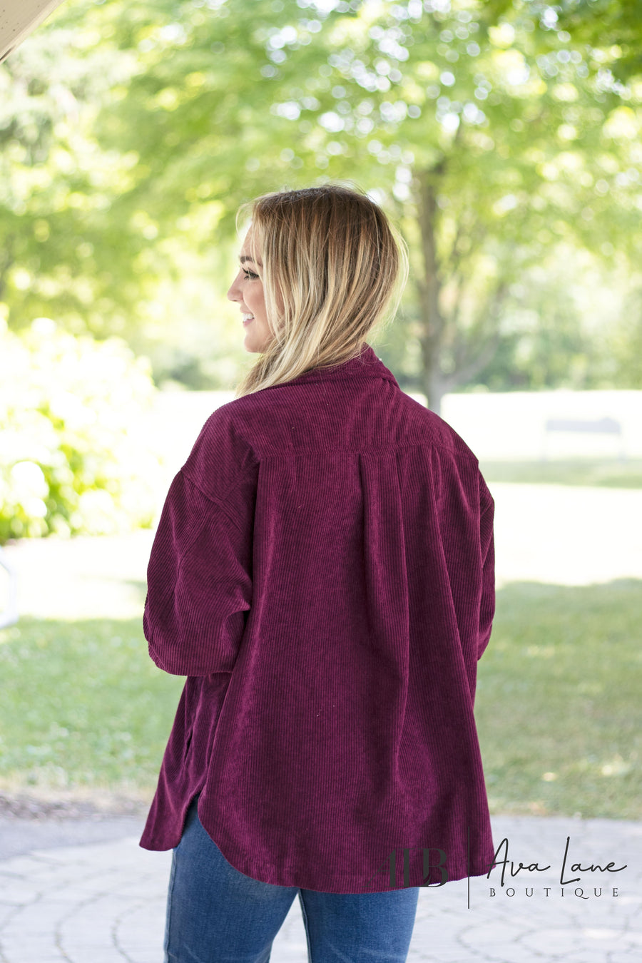 Cool In Corduroy Women's Oversized Button Down Shacket