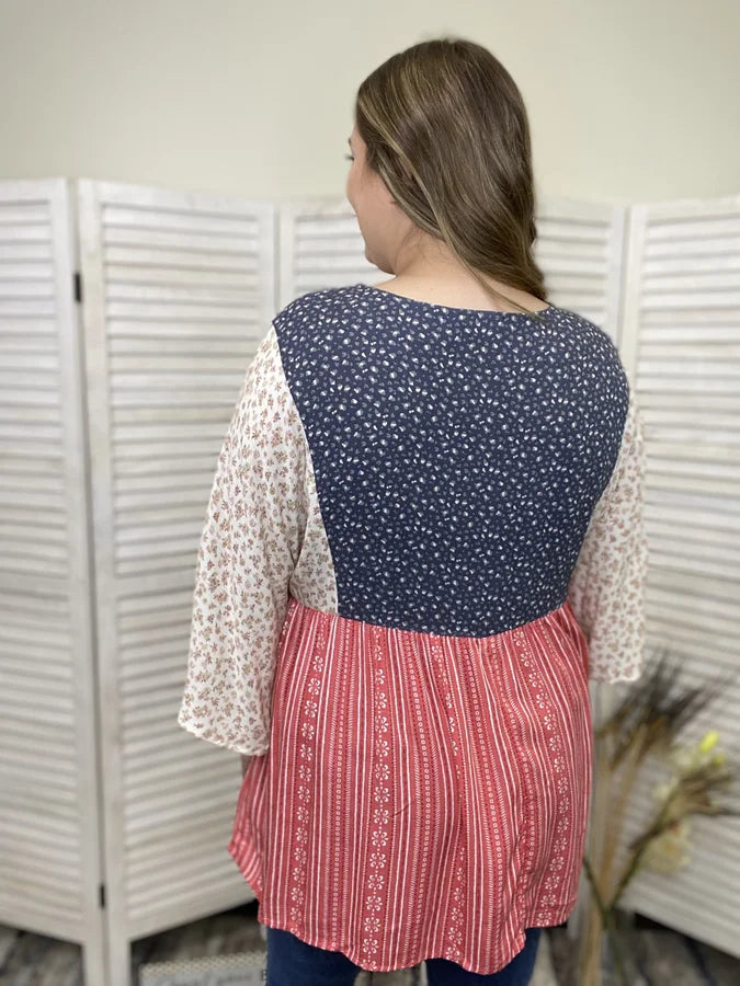 Loving Yourself Women's Flowy Empire Waist Top * Final Sale*