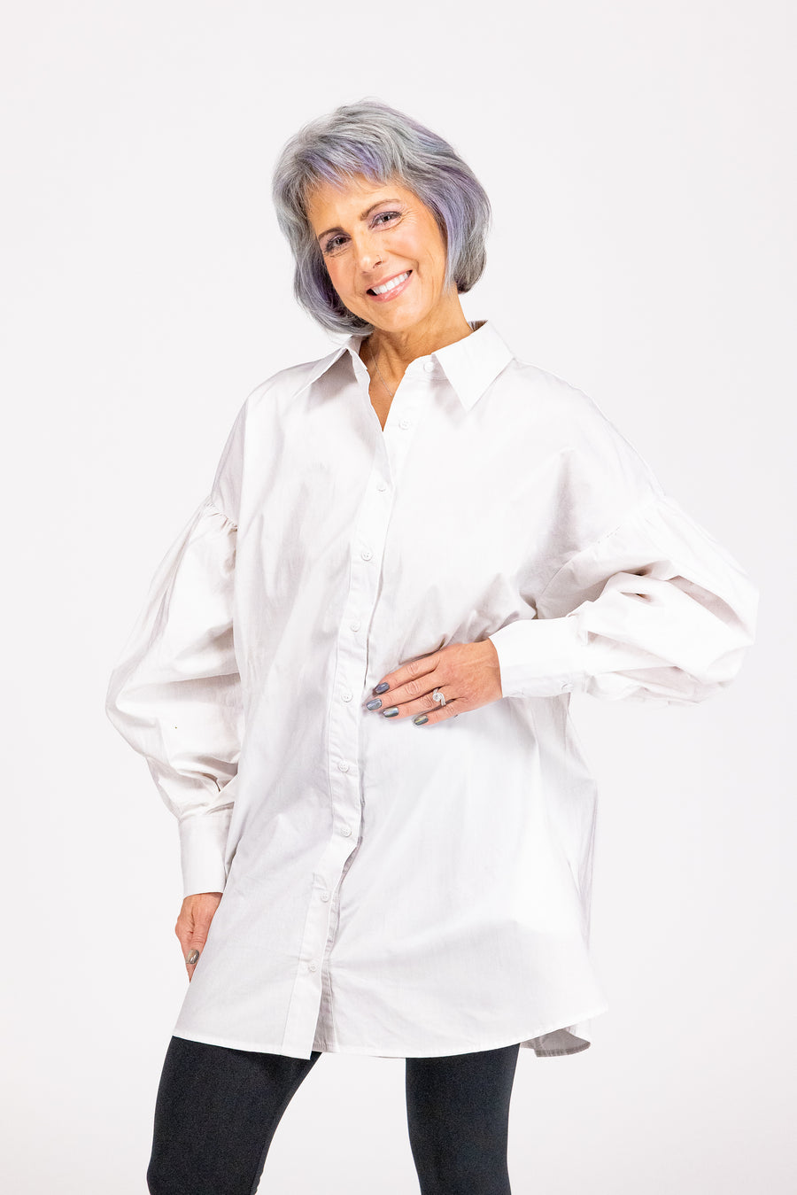 Manners Matter Women's Oversized Shirt Dress