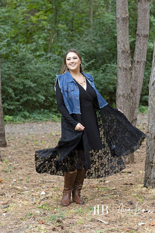 Happy Song Women's Denim Vest