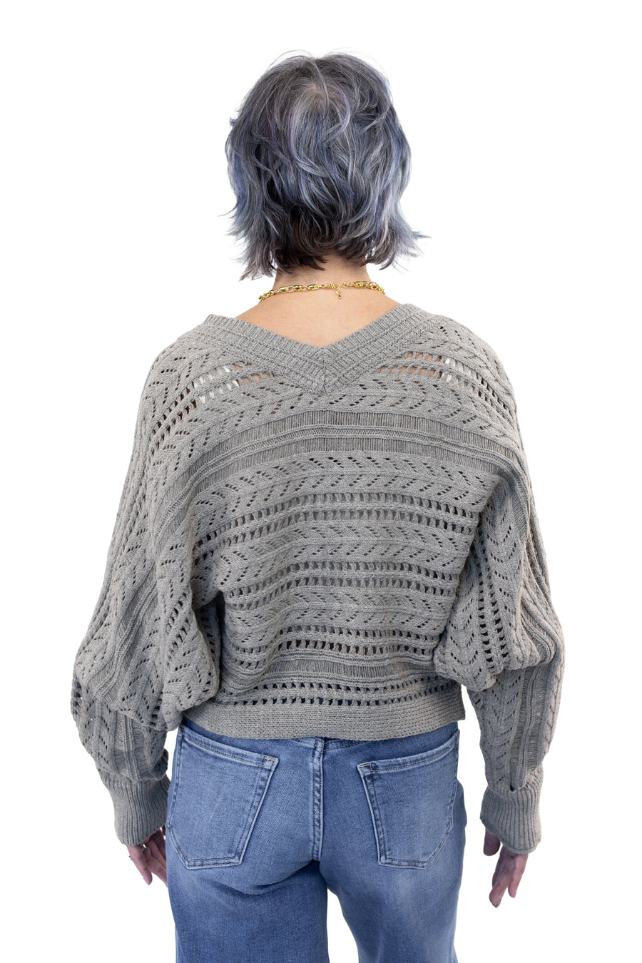 Women's Dolman Sleeve Crop Sweater
