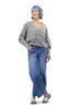 Women's Dolman Sleeve Crop Sweater