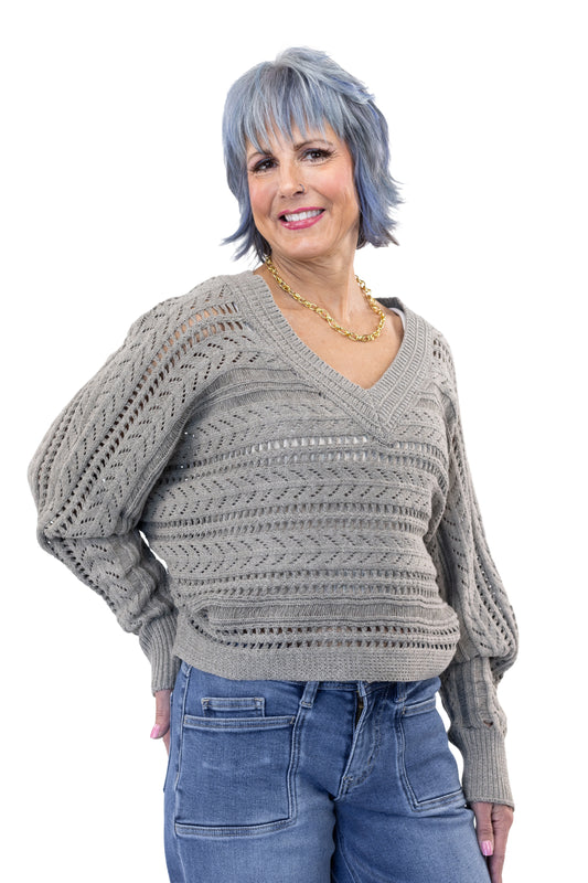 Women's Dolman Sleeve Crop Sweater