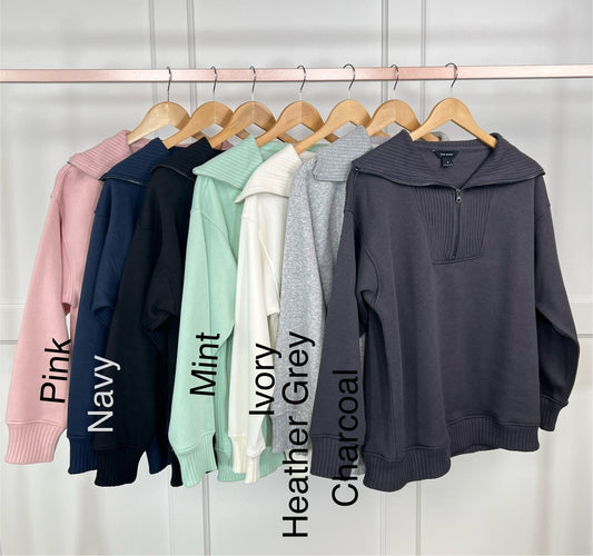 Alone Time Women's Rib Cuff Sweatshirt