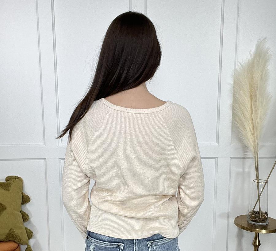 Jocy Women's Ribbed Fit Long Sleeve Top *Final Sale*