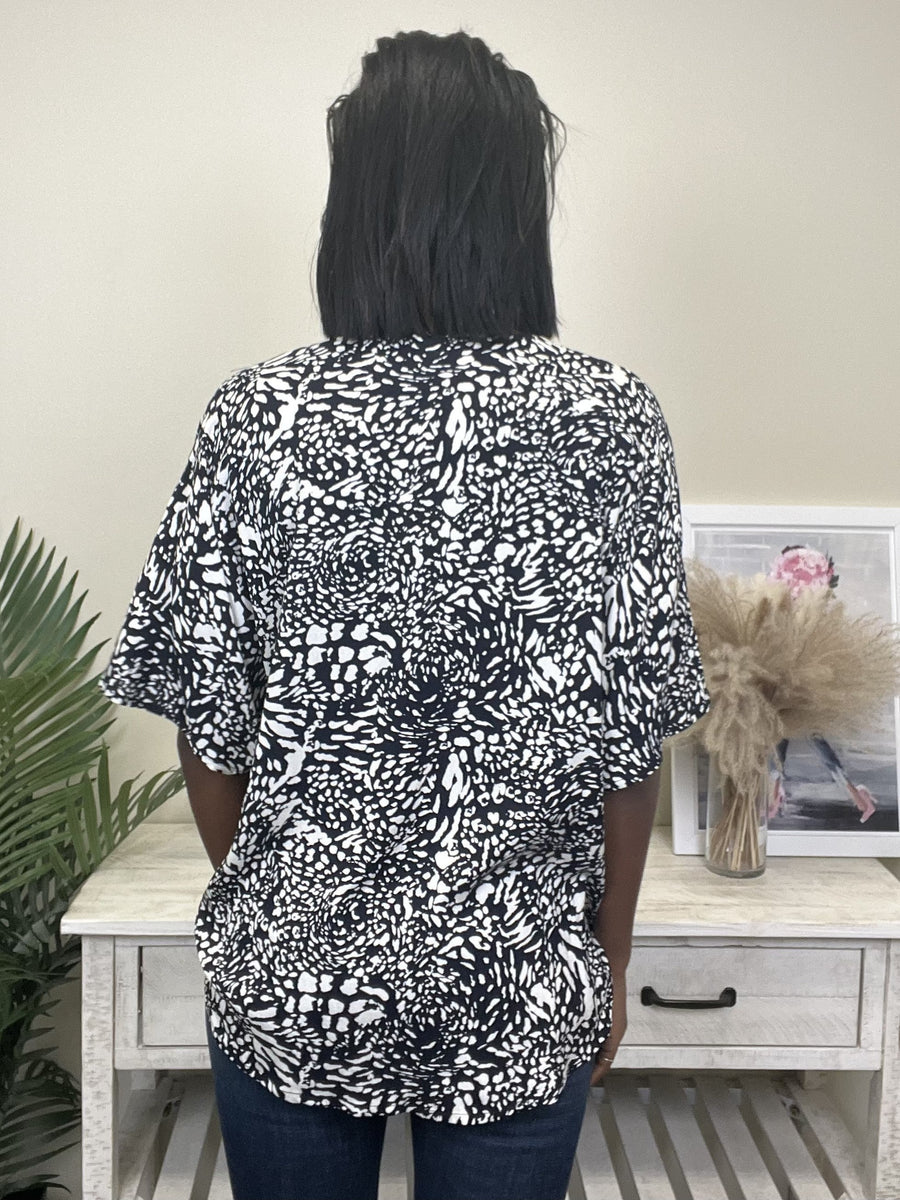 Ready To Relax Women's Lightweight V-Neckline Short Sleeve Top *Final Sale*