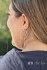 B.b. Lila Circle Threader Earrings