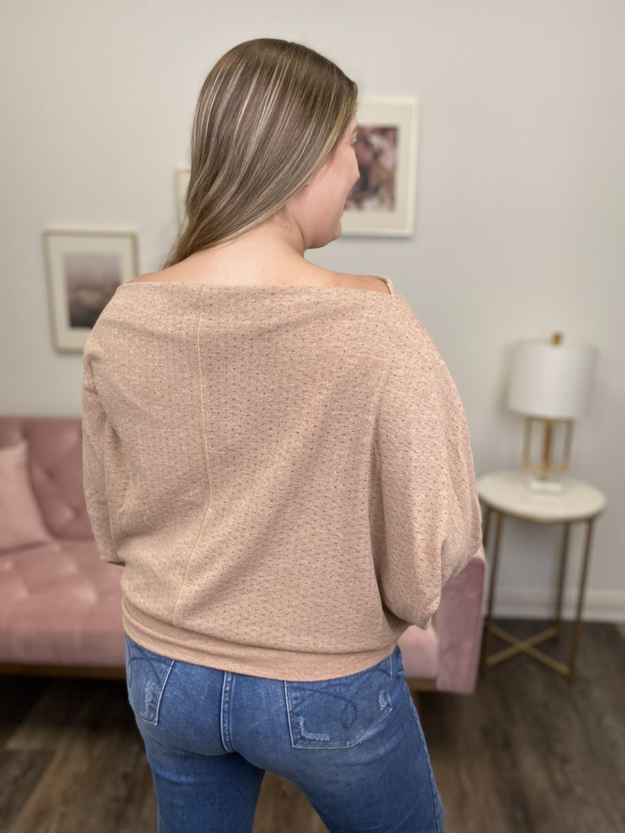 What's The Occasion Women's Sparkle Long Sleeve Top *Final Sale*