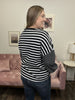 On The Run Women's Contrast Stripe Long Sleeve Top *Final Sale*