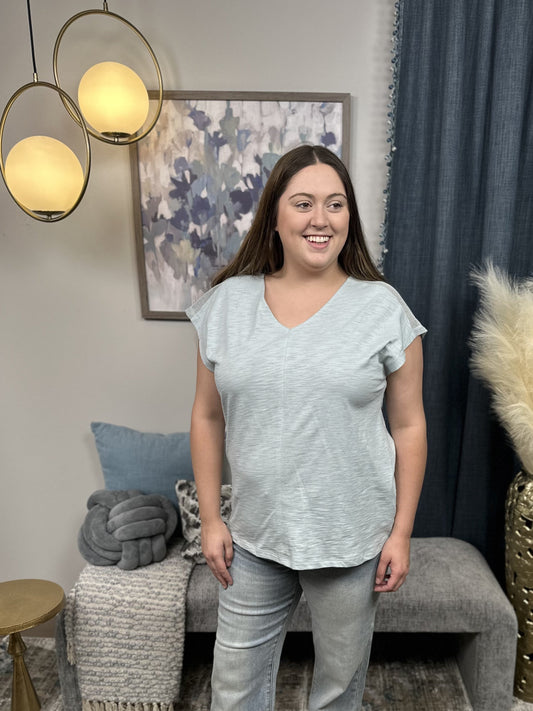 Broken Arrow Women's Mesh Layering Short Sleeve Top *Final Sale*